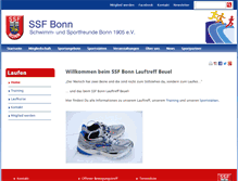 Tablet Screenshot of laufen.ssfbonn.de