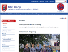 Tablet Screenshot of karate.ssfbonn.de